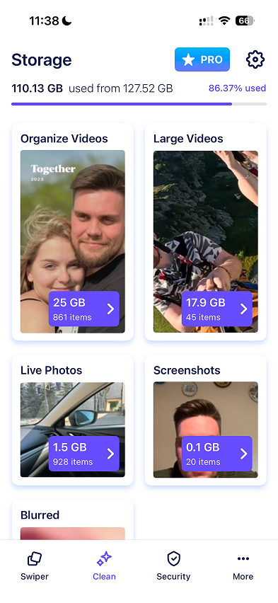 Storage Cleaner — экран 2